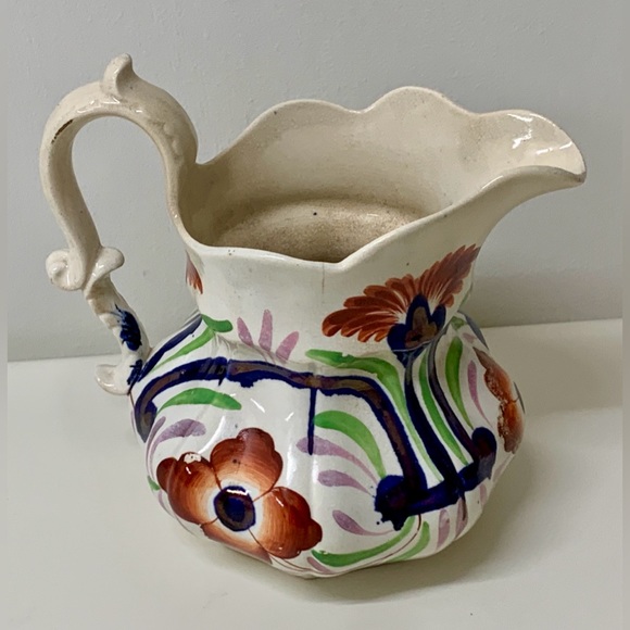 19th Century Antique Gaudy Welsh Hallmarked Unrecorded Pattern Jug Pitcher - Picture 15 of 16